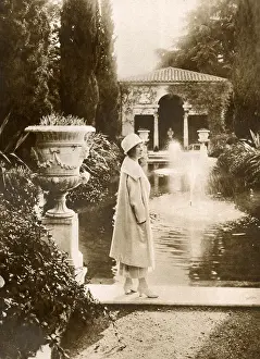 Gardens Prints: Princess Karageorgevitch at the Villa Fiorentiana, Cannes