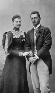 Denmark Prints: Princess Louise of Denmark and husband