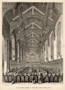 Architecture Prints: The Princess Louise at the New Inner Temple Hall. Date: 1870