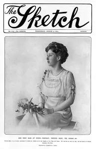 Studio Prints: Princess Mary on the cover of The Sketch