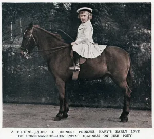 Countess Prints: Princess Mary riding her pony 1901