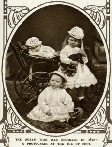 Pram Prints: Princess May of Teck with brothers