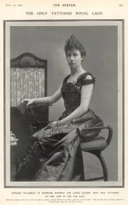 Eccentric Prints: Princess Waldemar of Denmark and her tattoo