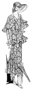 Chiffon Prints: Printed chiffon dress and coatee