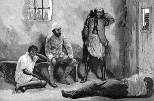 1889 Prints: The Prison at Delagoa Bay, South East Africa, 1889