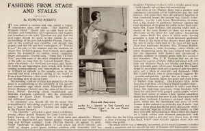 Edward Prints: Private Lives, fashion on stage, Gertrude Lawrence