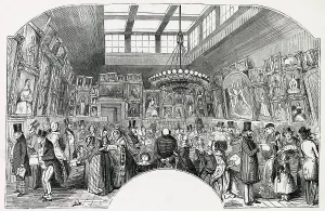 1843 Prints: Private View at the Royal Academy 1843