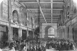 1867 Prints: Procession in the grand vestibule, Exposition Universelle