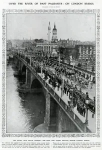 June Prints: Procession over London Bridge, day after Coronation