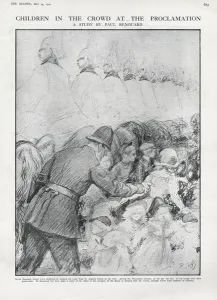 Controlling Prints: Proclamation of King George V - Children in the crowd