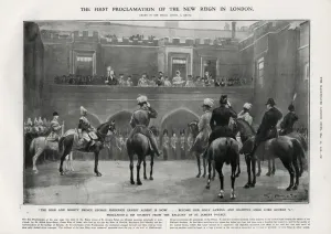 Balcony Prints: Proclamation of King George V - St Jamess Palace
