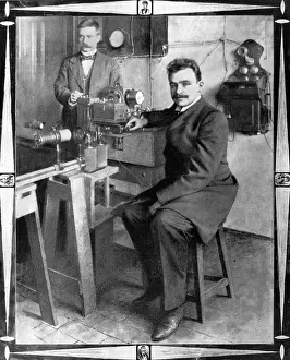 Professor Prints: Professor Arthur Korn, with his telegraph photographic machi