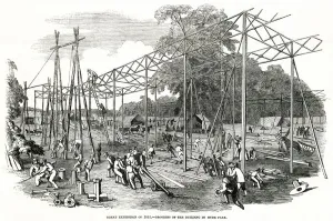 Progress Prints: Progress of building for the International Exhibition 1850