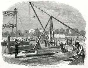Works Prints: Progress of building for the International Exhibition 1851