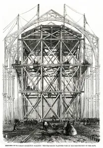 1861 Prints: Progress of building for the International Exhibition 1861