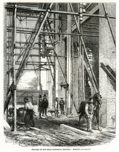 1861 Prints: Progress of building for the International Exhibition 1861