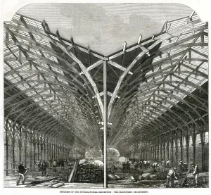 1861 Prints: Progress of building for the International Exhibition 1861