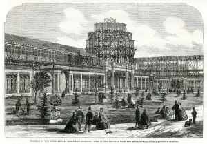 1861 Prints: Progress of building for the International Exhibition 1861