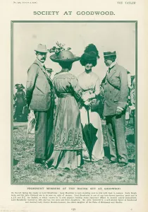 Hamilton Prints: Prominent members of the racing set at Goodwood