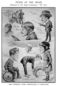 Personalities Prints: Prominent racing personalities at Brooklands
