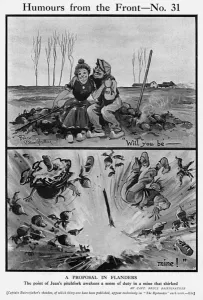 Mine Prints: A Proposal in Flanders by Bairnsfather
