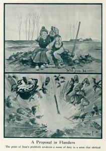 Mine Prints: A Proposal in Flanders by Bruce Bairnsfather