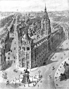 Charing Prints: Proposal for London County Council Hall at Charing Cross, 18