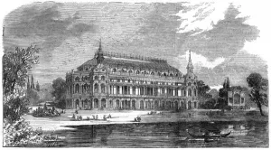 Concert Prints: Proposed Concert Hall, Surrey Gardens, 1856