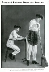 Nov19 Prints: Proposed rational dress for servants, 1912