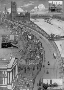 Scheme Prints: Proposed Scheme for Westminster Embankment, 1909