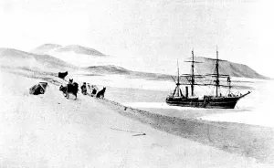 Antarctic Prints: PRS Discovery frozen in the ice, Antarctica, 1903