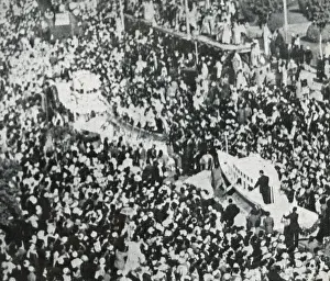 Cairo Prints: Public celebrations at the royal wedding: floral procession
