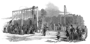 Engraving Prints: Public Gymnasium on Primrose Hill, London, 1848