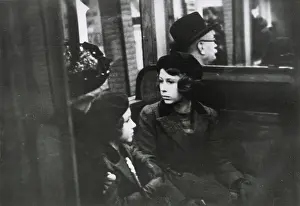 Line Prints: A much publicised first trip on the London Underground for Princesses Elizabeth (Queen Elizabeth II) and Margaret Rose