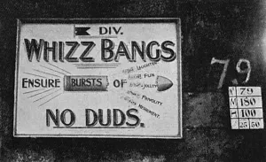 Concert Prints: Publicity for the whizz-bangs concert party, WW1