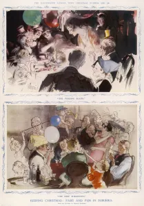 Shop Prints: The Pudding Blazes (above), and The Shop Forgotten (below)