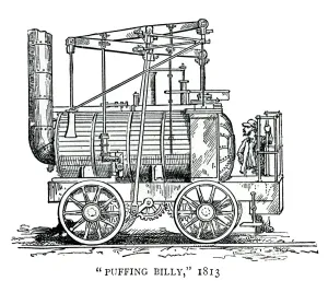 Loco Prints: Puffing Billy, steam locomotive 1813