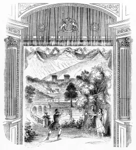 Drury Prints: Purcells opera King Arthur at Drury Lane Theatre, London