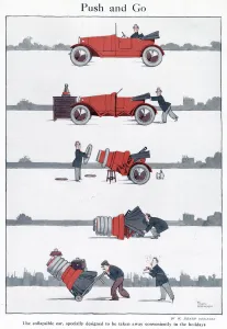 William Prints: Push and Go by Heath Robinson