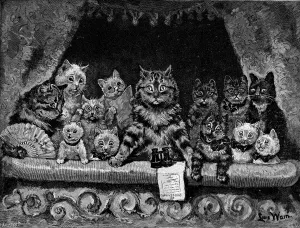 Tragedy Prints: Puss at the Play - Tragedy and Comedy