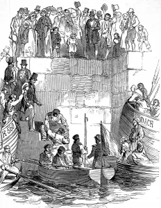 December Prints: Putting the Mail on the Viceroy, Galway, 1850