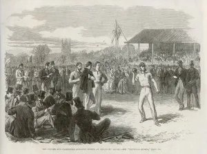 Weight Prints: Putting the Shot, 1867