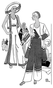 Pyjamas Prints: Pyjama suits from Gamages, 1931