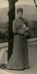 Consort Prints: Queen Alexandra with Japanese Chin