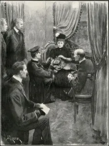 Richard Prints: Queen Alexandra with tiger cub at the London Hippodrome