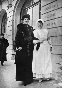 Queens Prints: Queen Amelie of Portugal in Paris, WW1