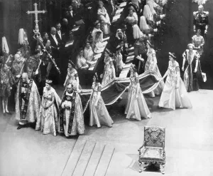 Spectacle Prints: The Queen arrives in Westminster Abbey (Coronation 1953)