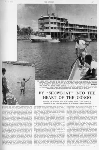 Steamer Prints: Queen Astrid steamer on the Congo River