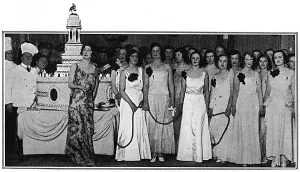 Chamberlain Prints: Queen Charlottes birthday Ball, 1930