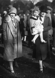 Knight Prints: Queen Elizabeth II as a child with her nanny